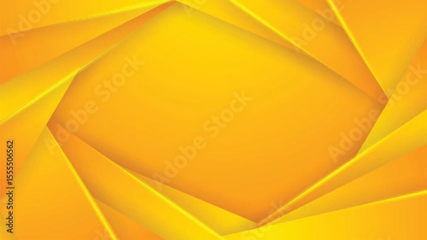 Fototapeta Yellow Geometric Gradient Vector Background