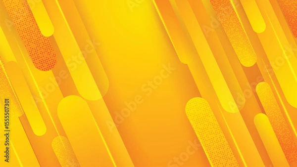 Fototapeta Yellow Geometric Gradient Vector Background