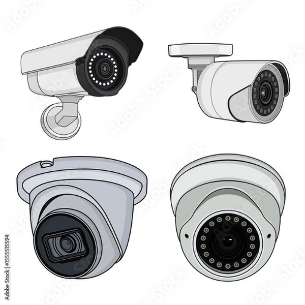 Obraz CCTV Vectoer Image And Illustration