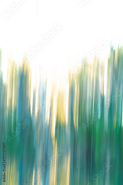 Fototapeta Painterly effect Western Australia bush and forest impressionist image for concepts or backgrounds