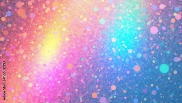 Fototapeta Pastel Rainbow Bokeh Background Soft Colors Bright Circles