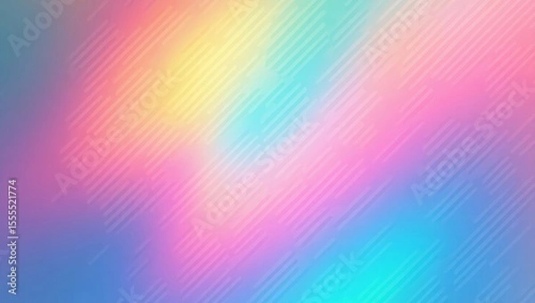 Fototapeta Pastel Rainbow Gradient Background Diagonal Lines Texture