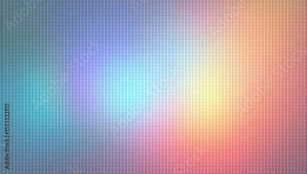 Fototapeta Pastel Rainbow Gradient Grid Texture Background image