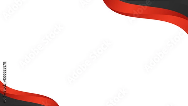 Obraz White and Red Modern Background