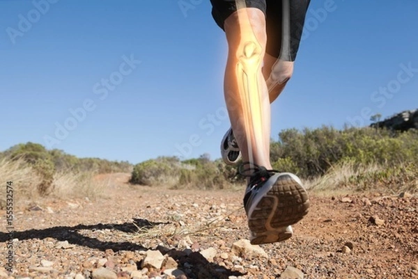 Obraz Runner experiencing leg pain