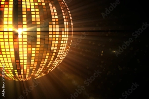 Obraz Digitally generated cool disco ball design