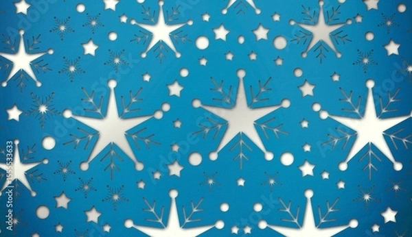 Fototapeta Snowflake wallpaper pattern