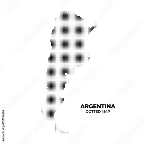 Obraz Dotted Map of Argentina