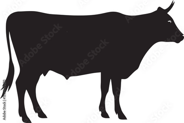 Fototapeta Cow silhouette 