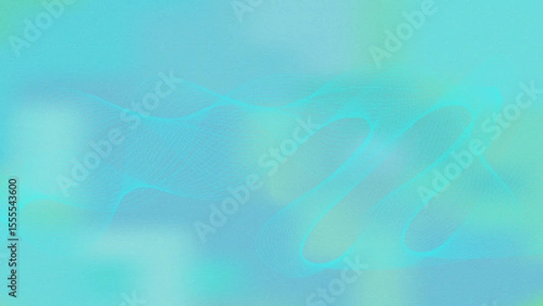 Fototapeta Abstract Teal and Green Blurred Background Soft Pastel Hues