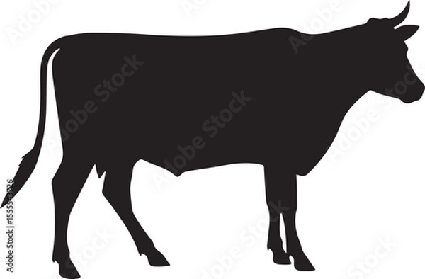 Fototapeta Cow silhouette 