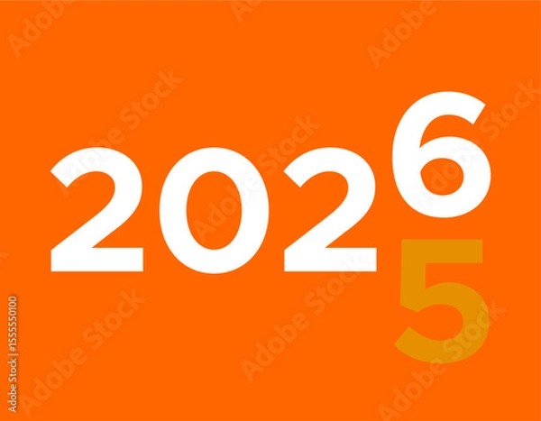 Fototapeta happy new year 2026 vector design element 