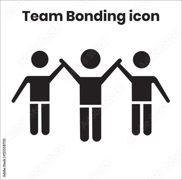 Obraz Team bonding icon vector