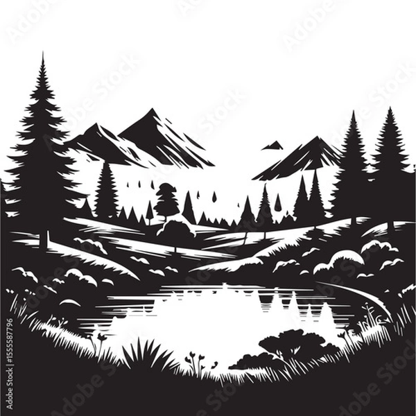 Fototapeta nature background vector editable