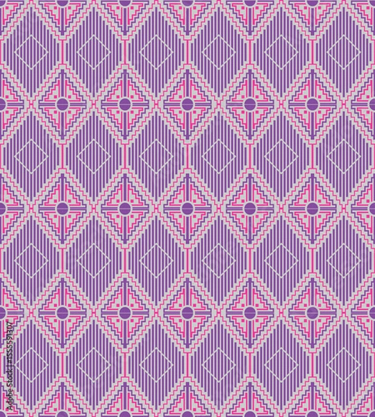 Obraz Ethnic knite seamless pattern