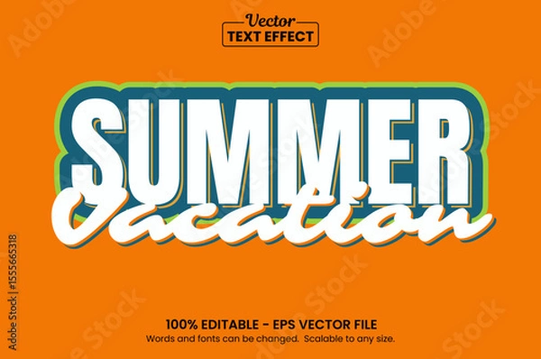 Fototapeta Retro vintage text effect, Editable text effect