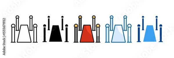 Obraz Entrance Icon Set Multiple Style Collection