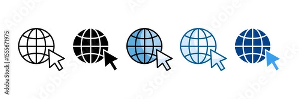 Obraz Internet Access Icon Set Multiple Style Collection