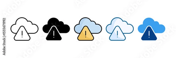 Obraz Access Denied Icon Set Multiple Style Collection