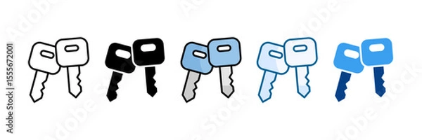 Obraz Access Icon Set Multiple Style Collection