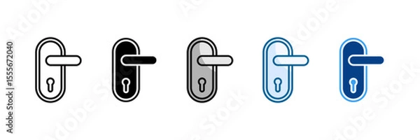 Obraz Handle Icon Set Multiple Style Collection