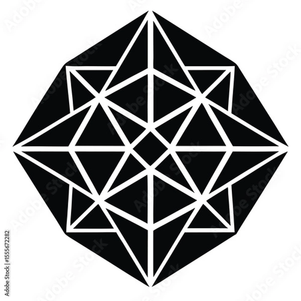 Fototapeta abstract triangle shape