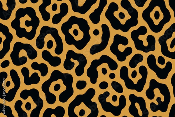 Obraz Soft Tan Jaguar Print Seamless Animal Skin Pattern