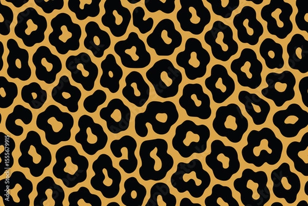 Obraz Retro Style Jaguar Print Seamless Vector Pattern