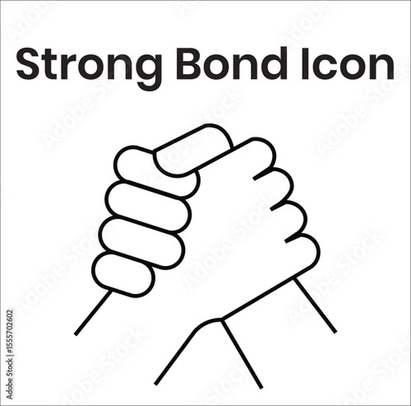 Obraz Strong Bond Icon vector for illustration