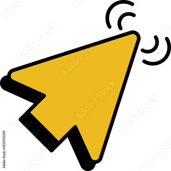 Fototapeta Retro Arrow Cursor Element