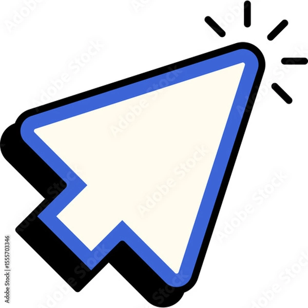 Fototapeta Retro Arrow Cursor Element