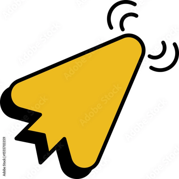 Fototapeta Retro Arrow Cursor Element