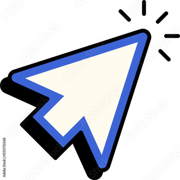 Fototapeta Retro Arrow Cursor Element