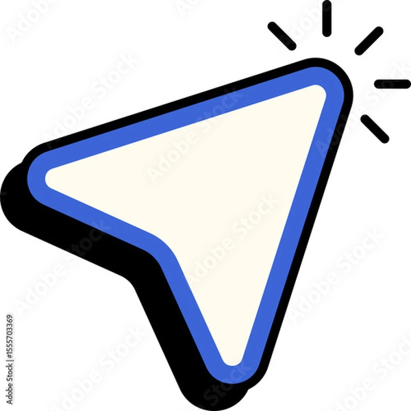 Fototapeta Retro Arrow Cursor Element