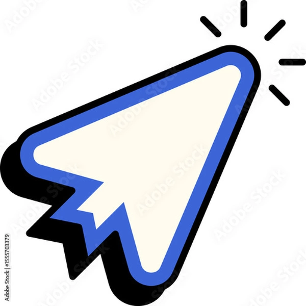 Fototapeta Retro Arrow Cursor Element