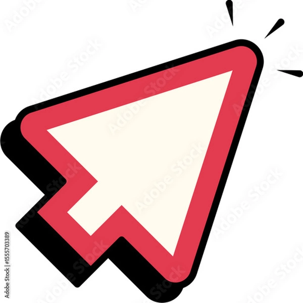Fototapeta Retro Arrow Cursor Element