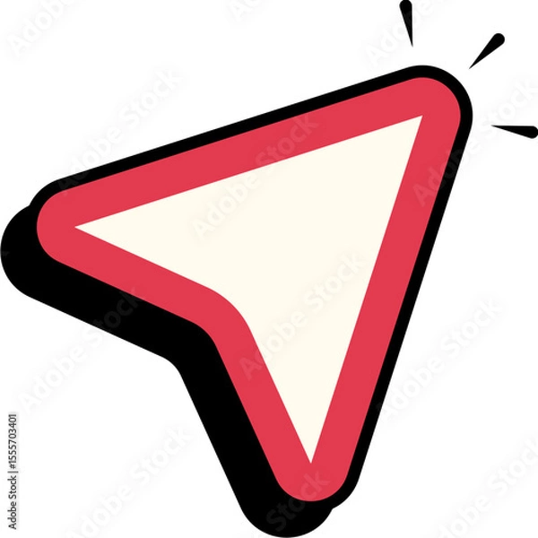 Fototapeta Retro Arrow Cursor Element