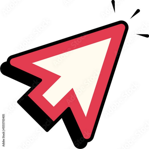 Fototapeta Retro Arrow Cursor Element