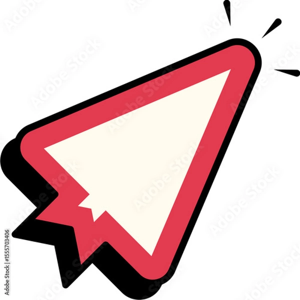 Fototapeta Retro Arrow Cursor Element