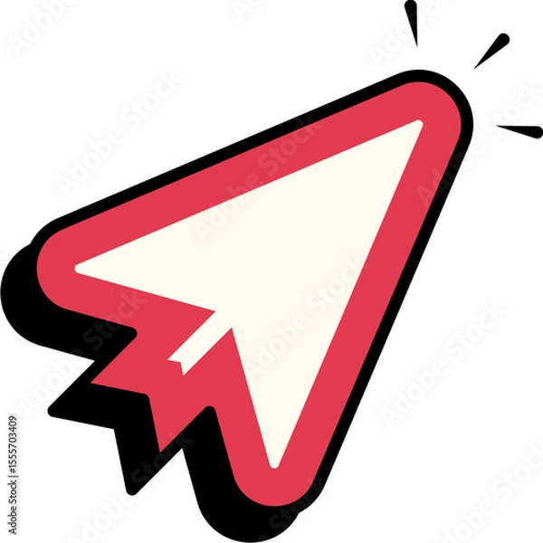 Fototapeta Retro Arrow Cursor Element