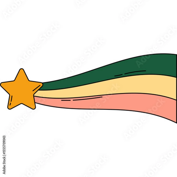 Obraz Retro Shooting Star