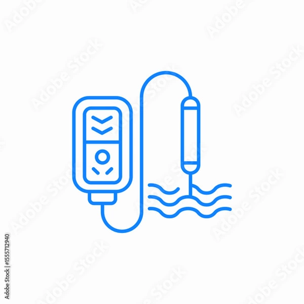 Obraz water quality sensor icon sign vector