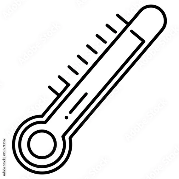 Fototapeta Thermometer Heat Check Vector