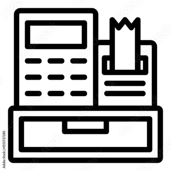 Obraz cash register icon