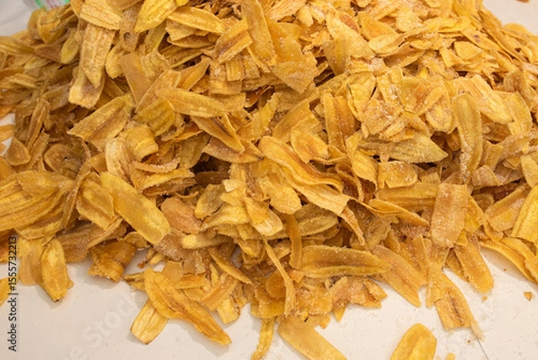 Obraz A big pile of sweet banana crisp