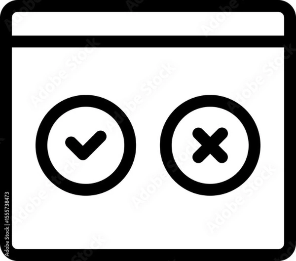 Obraz cookies Icon Illustration