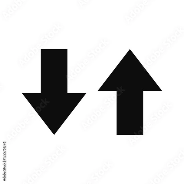 Fototapeta Arrow UP and Down Icon Vector.