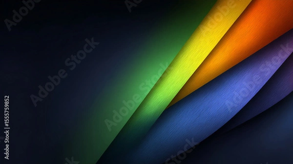 Obraz Colorful Layered Geometric Background