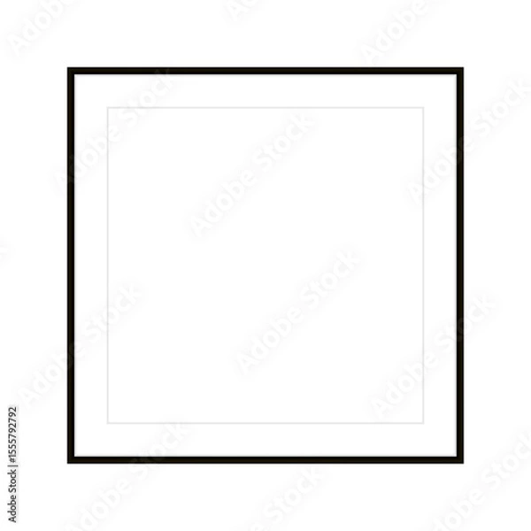 Fototapeta Interior frame. Classic frame. Focuses on the object inside. Photo frame. Design element. Empty frame for your design.