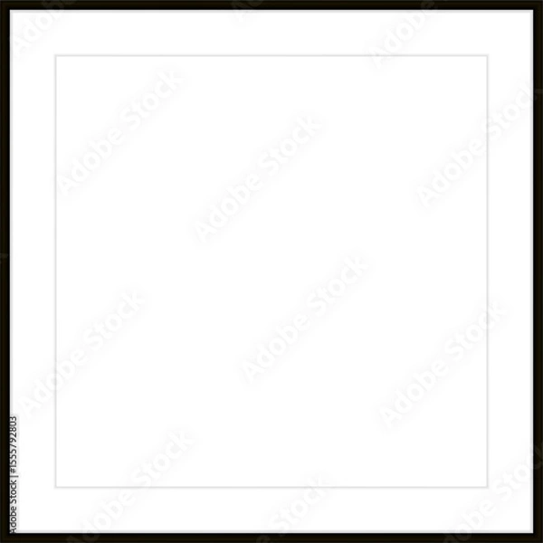 Fototapeta Interior frame. Classic frame. Focuses on the object inside. Photo frame. Design element. Empty frame for your design.